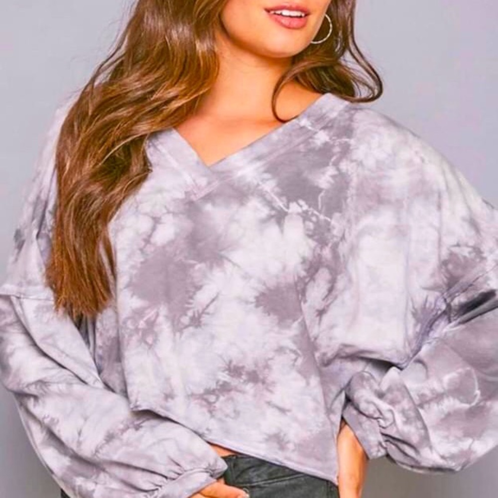 Tie-dye Cropped sweatshirt